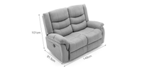 Seattle 2 Seater Recliner Sofa