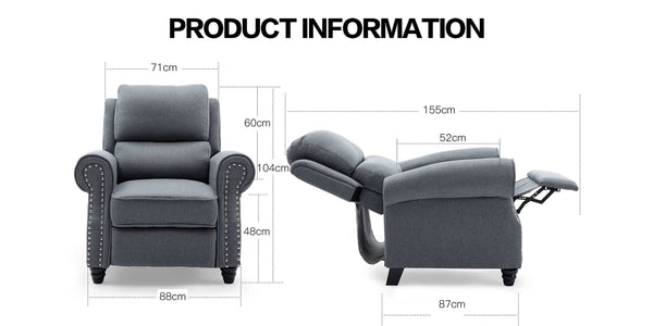 Duxford Pushback Recliner Armchair