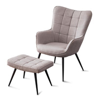 Vera Accent Chair with Footstool