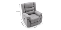 Seattle 1-Seater Fabric Recliner Chair