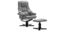 Sorento Swivel Recliner Chair with Foot Stool