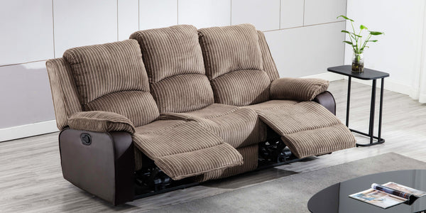 Postana 3 Seater Jumbo Cord Recliner Sofa