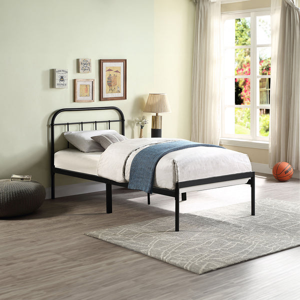 Aldbury Modern Traditional Black Metal Bed Frame