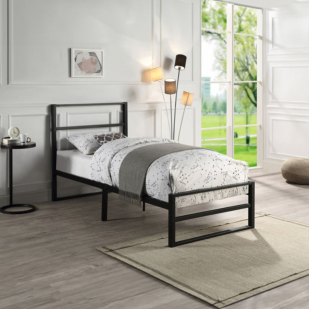 Baldock Modern Black Metal Bed Frame