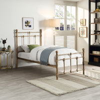 Bayford Traditional Antique Brass Metal Bed Frame