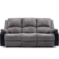 Postana 3 Seater Jumbo Cord Recliner Sofa