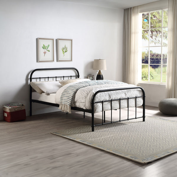 Tewin Vintage Hospital Style Black Bed Frame