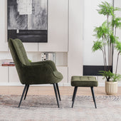 Vera Accent Chair with Footstool