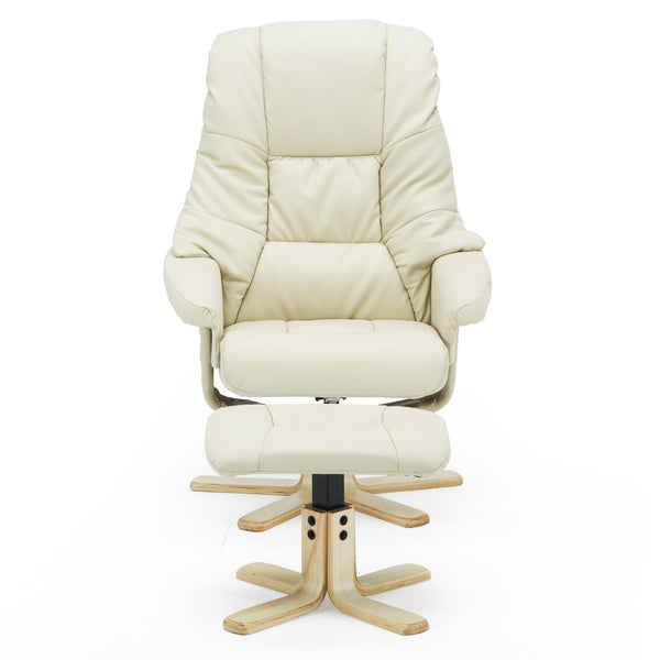 Sorento Swivel Recliner Chair with Foot Stool