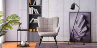 Vera Accent Chair with Footstool