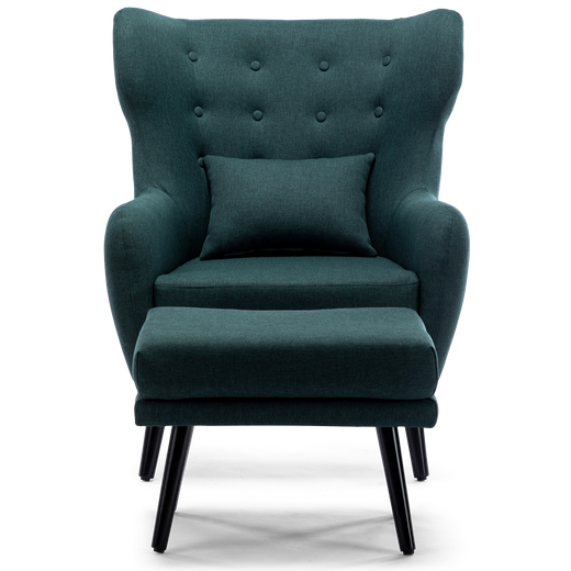 Winslow Accent Chair with Stool