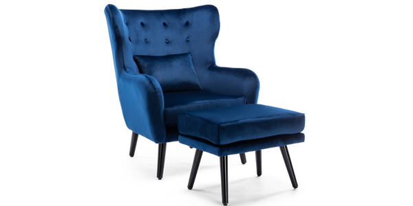 Winslow Accent Chair with Stool