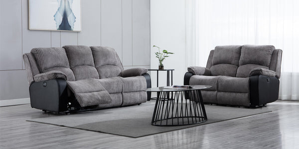 Postana 3 Seater Jumbo Cord Recliner Sofa