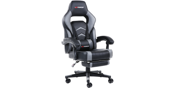 GTForce Turbo Gaming Chair with Recline and Footrest