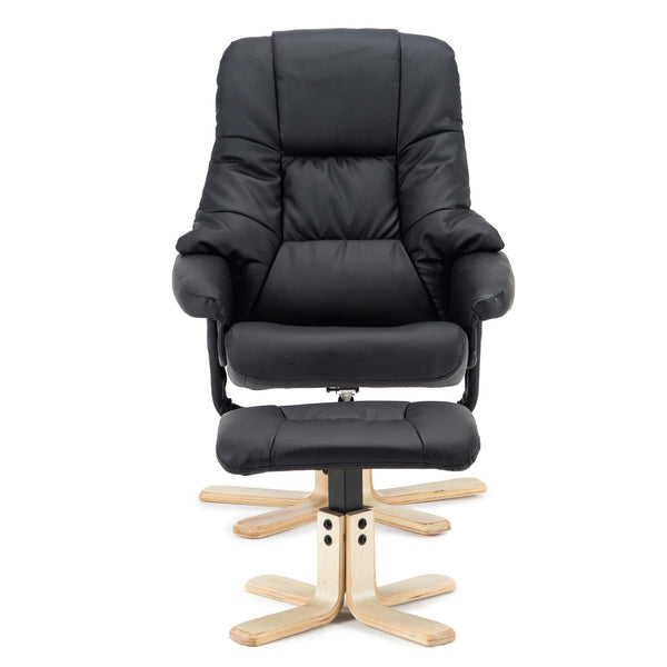 Sorento Swivel Recliner Chair with Foot Stool