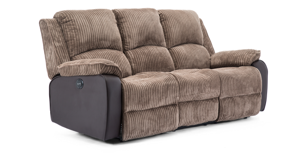 Postana 3 Seater Jumbo Cord Recliner Sofa