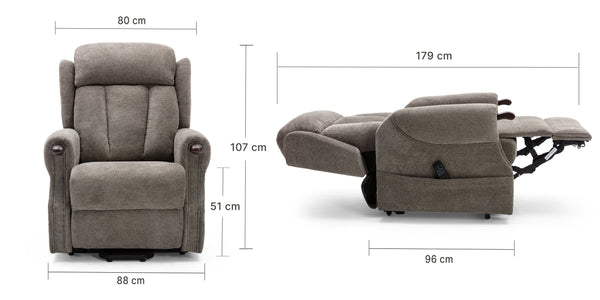 Halton Heavy-Duty Rise Recliner Armchair