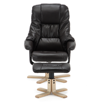 Sorento Swivel Recliner Chair with Foot Stool