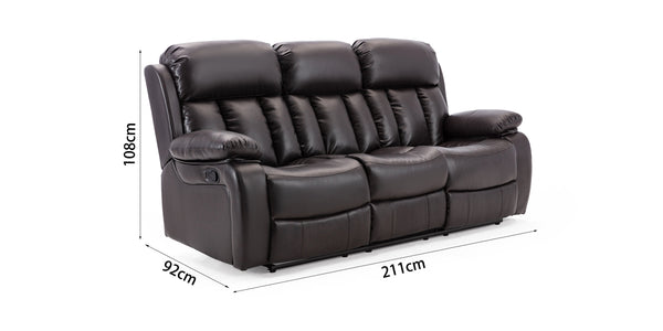 Chester Recliner 3 Seater Recliner Sofa