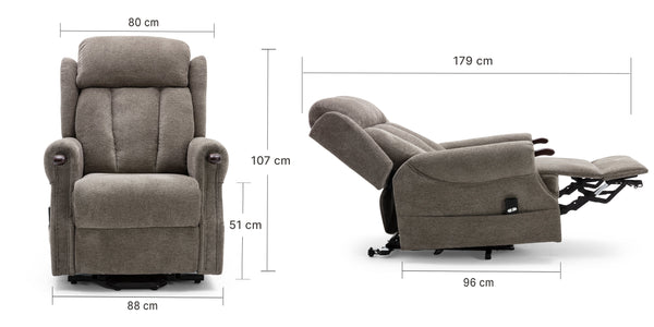 Halton Heavy-Duty Rise Recliner Armchair