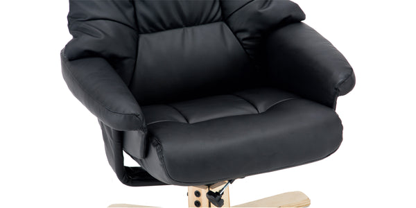 Sorento Swivel Recliner Chair with Foot Stool