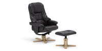 Sorento Swivel Recliner Chair with Foot Stool