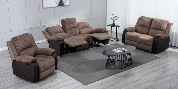 Postana 3 Seater Jumbo Cord Recliner Sofa